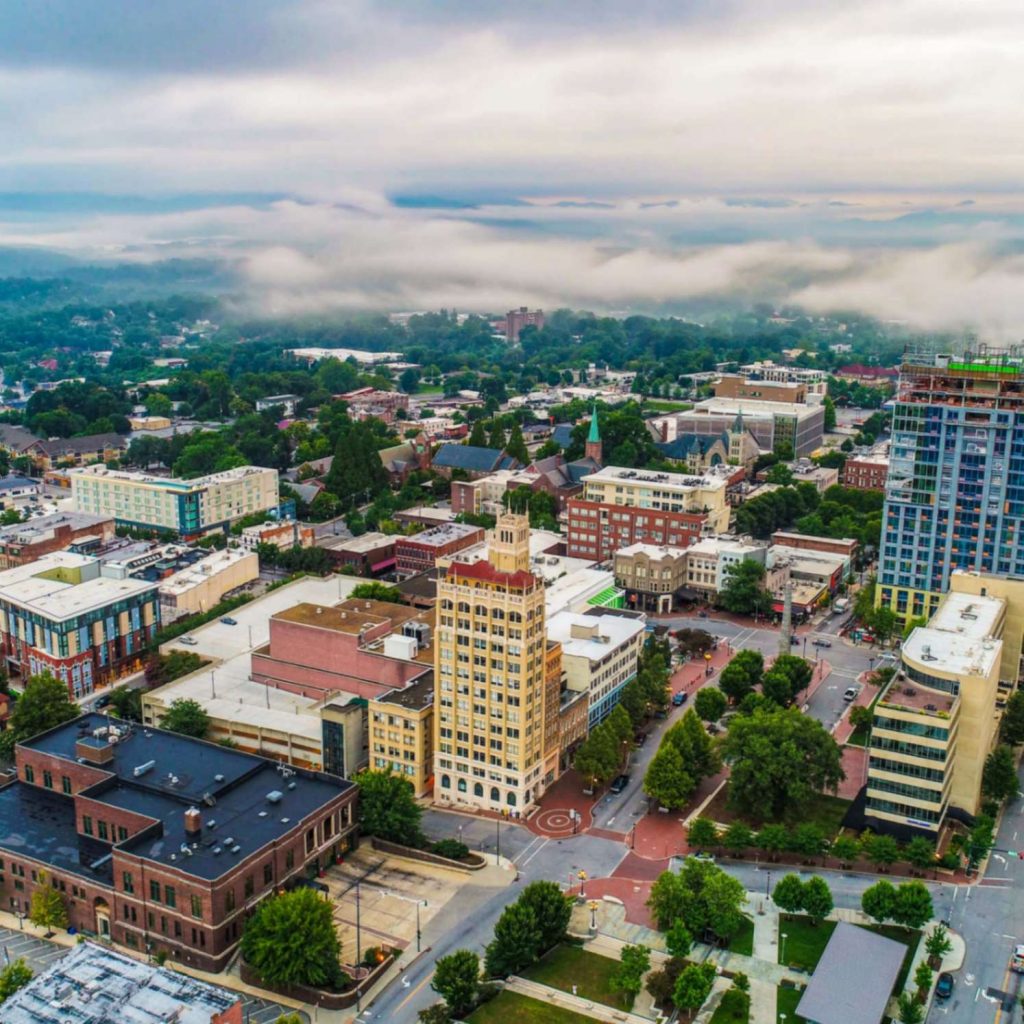 Downtown Asheville NC for Insurance Company